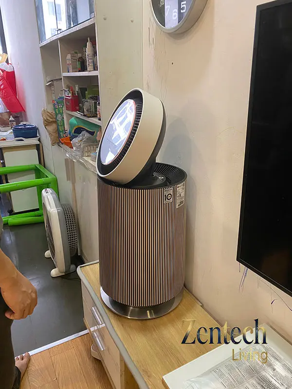 máy lọc không khí để sai vị trí