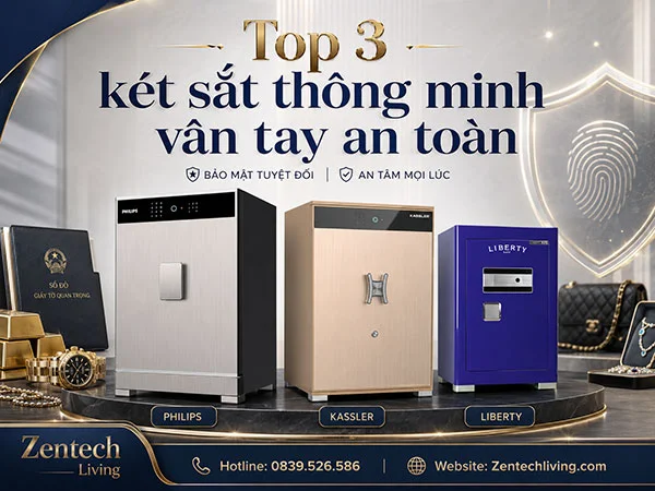 top két sắt thông minh vân tay an toàn 