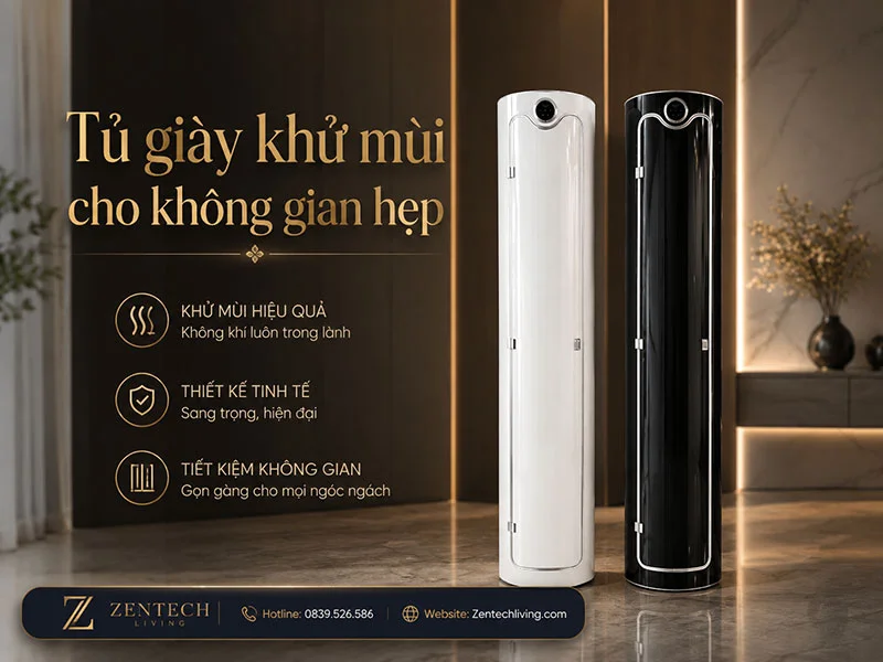 tủ giày khử mùi cho không gian hẹp