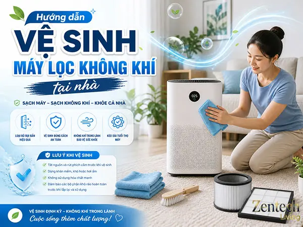 vệ sinh máy lọc không khí