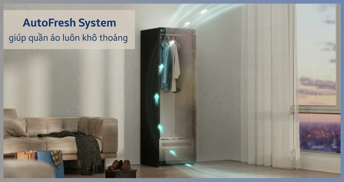 Tìm hiểu ba khoang phía dưới tủ LG Styler