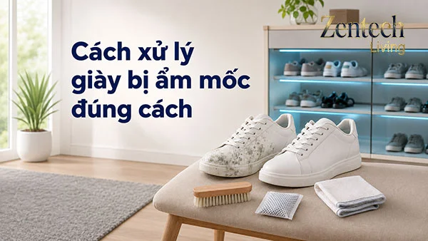Cách xử lý giày bị ẩm mốc