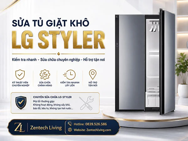 sửa tủ giặt khô LG Styler