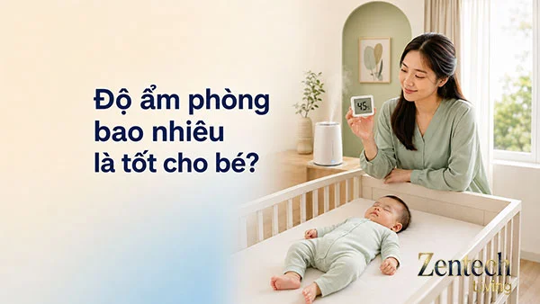 Độ ẩm phòng bao nhiêu là tốt cho bé? Mức nên duy trì 2