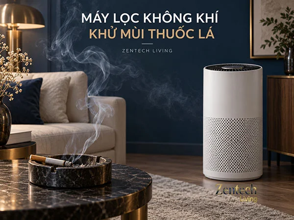 Máy lọc không khí khử mùi thuốc lá, xì gà 3